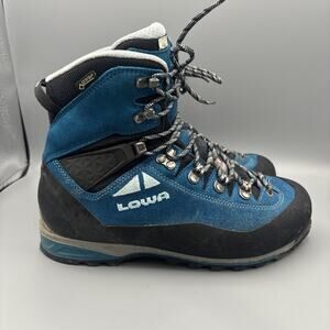 Lowa Women’s Mountain Expert GTX Gore-Tex Blue Hiking Boots Size 8
